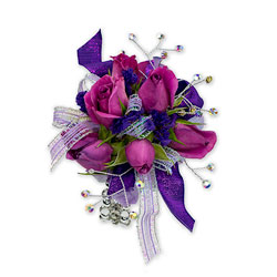 Royal Purple Wrist Corsage from Monrovia Floral in Monrovia, CA