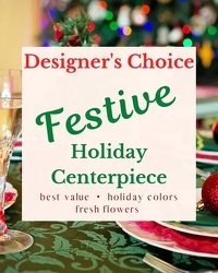 Designer's Choice - Festive Holiday Centerpiece from Monrovia Floral in Monrovia, CA