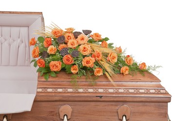 Fall Splendor Casket Spray from Monrovia Floral in Monrovia, CA