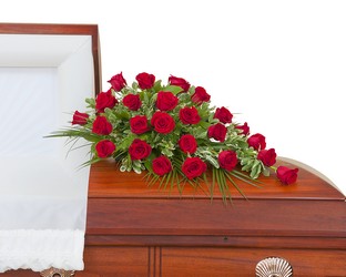 Simply Roses Standard Casket Spray from Monrovia Floral in Monrovia, CA